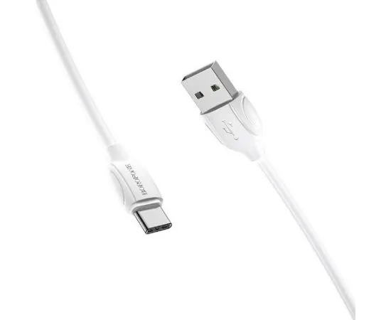 Кабель USB2.0 AM -> Type-C, 1m (Borofone) BX19a Benefit, белый (6931474701800), фото 2