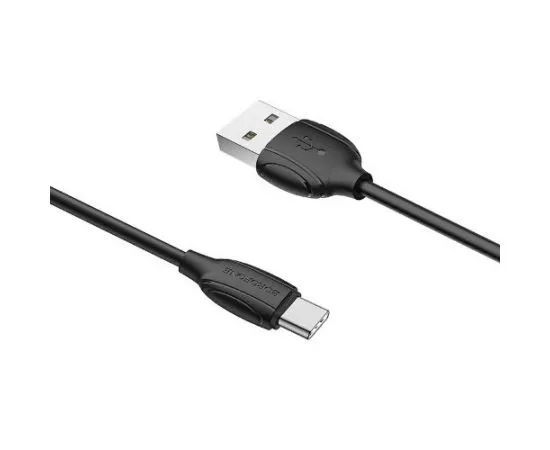 Кабель USB2.0 AM -> Type-C, 1m (Borofone) BX19a Benefit, черный (6931474701794)