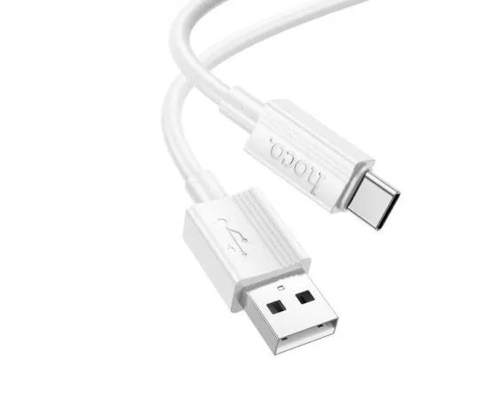 Кабель USB2.0 AM -> Type-C, 1m (HOCO) X107 Favor, белый (6942007626309)