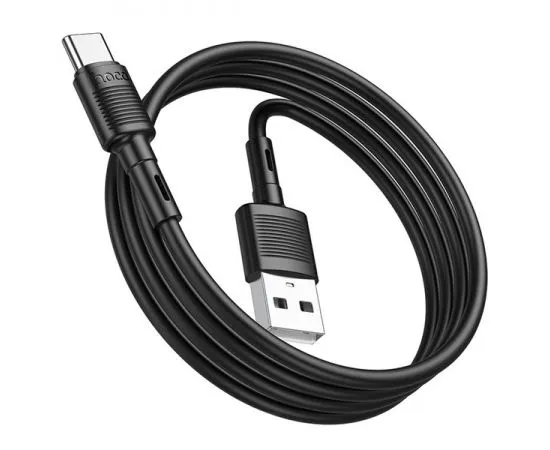 Кабель USB2.0 AM -> Type-C, 1m (HOCO) X83a Victory, черный (6931474770905), фото 3
