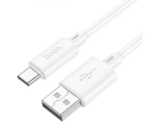 Кабель USB2.0 AM -> Type-C, 1m (HOCO) X88a Gratified, белый (6931474783356), фото 2
