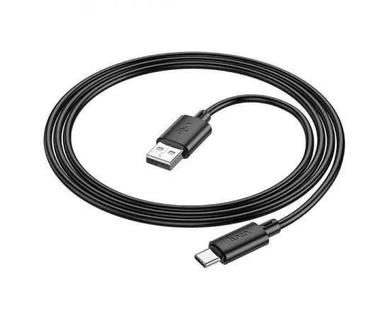 Кабель USB2.0 AM -> Type-C, 1m (HOCO) X88a Gratified, черный (6931474783349), фото 4