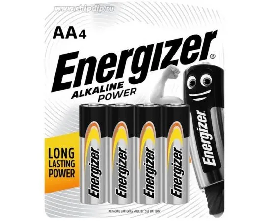 Батарейка (размер AA, LR6) Energizer Alkaline Power - упаковка 4шт, цена за 4шт