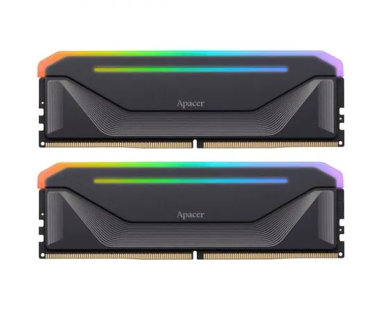 Оперативная память Apacer 2x16Gb DDR5-6400MHz XPG NOX RGB Black Gaming Memory (AH5U32G64C552NBAA-2)