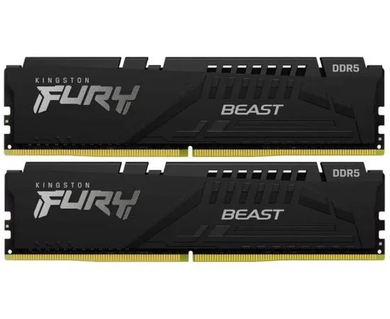 Оперативная память Kingston 2x16Gb DDR5-6400MHz FURY Beast Black XMP (KF564C32BBK2-32)