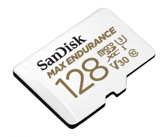 Карта памяти MicroSDXC 128GB Class 10 UHS-I U3 V30 + адаптер (SanDisk, Max Endurance) (SDSQQVR-128G-GN6IA), фото 2
