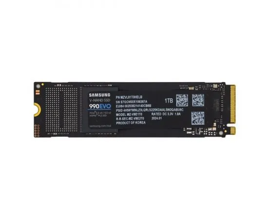 Накопитель SSD M.2 1Tb Samsung 990 EVO (MZ-V9E1T0BW)