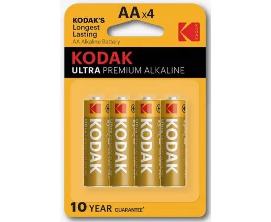 Батарейка (размер AA, LR6) Kodak Ultra Digital - упаковка 4шт, цена за 4шт