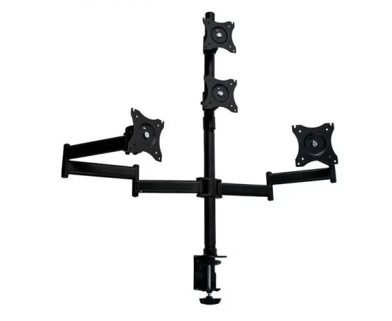 Настольное крепление для 4-х мониторов 15"-32" 4 ст.свободы, (Arm Media, LCD-T16) черный (10163), фото 2