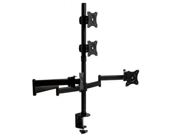 Настольное крепление для 4-х мониторов 15"-32" 4 ст.свободы, (Arm Media, LCD-T16) черный (10163), фото 4