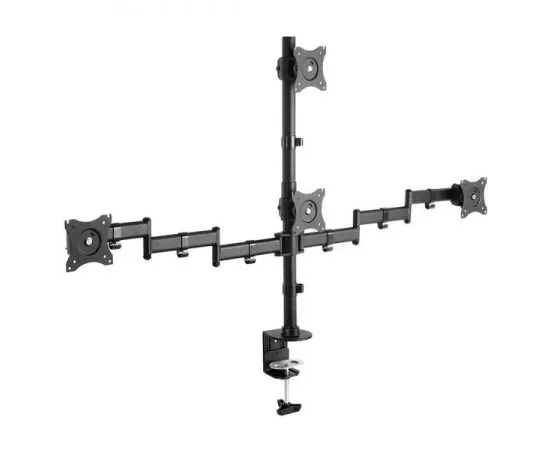 Настольное крепление для 4-х мониторов 15"-32" 4 ст.свободы, (Arm Media, LCD-T16) черный (10163)