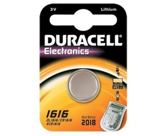 Батарейка CR-1616 Duracell (DR CR1616/1BL)