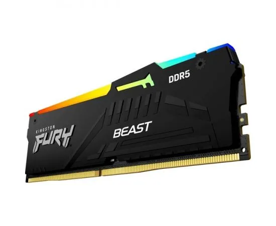 Оперативная память Kingston 16Gb DDR5-5200MHz Fury Beast RGB (KF552C40BBA-16), фото 3