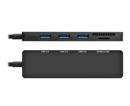 Док-станция для ноутбука ExeGate DUB-2213C/CR Type-C, черный (EX297632RUS), фото 2