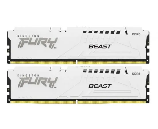 Оперативная память Kingston 2x16Gb DDR5-5600MHz Fury Beast White (KF556C36BWEK2-32)