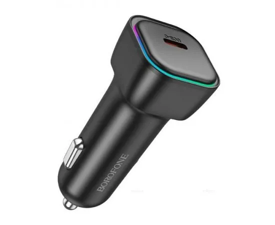 Автомобильное зарядное устройство Borofone BZ28 Trophie, USB-C, QC3.0, PD(30W), черный (6941991110788)