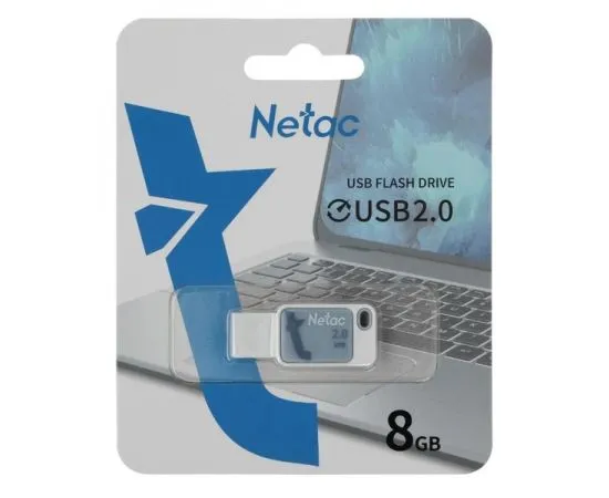 USB Flash-накопитель 8Gb (Netac, UA31) синий (NT03UA31N-008G-20BL), фото 2