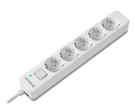 Сетевой фильтр 3 м. (Defender DFS 133, 5 розеток, White) (99431), фото 4