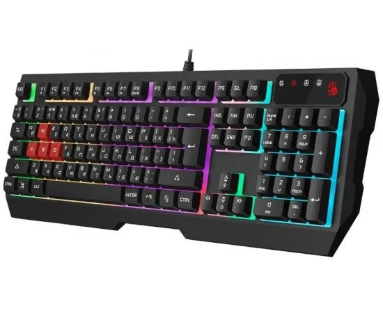 Клавиатура A4 Tech Bloody B135N Black LED, фото 2