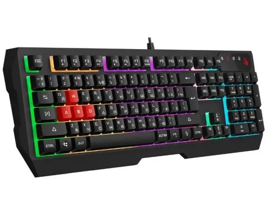 Клавиатура A4 Tech Bloody B135N Black LED, фото 3