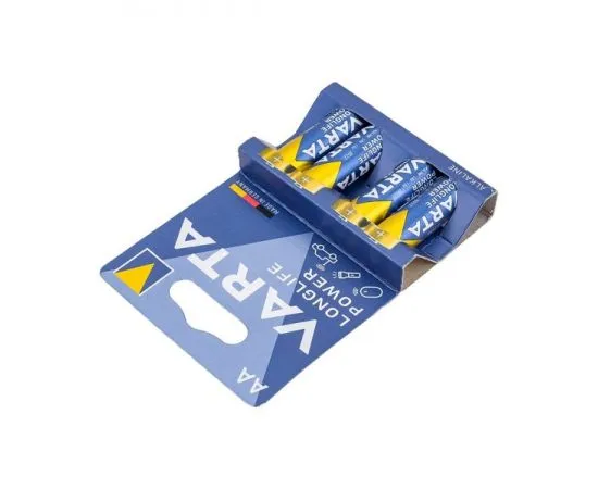 Батарейка (размер AA, LR6) VARTA LONGLIFE POWER - упаковка 4 шт, цена за 4шт, фото 3