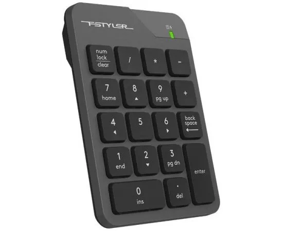 Клавиатура A4Tech Fstyler FGK21C USB NumPad, беспроводной черный/серый (FGK21C серый), фото 2