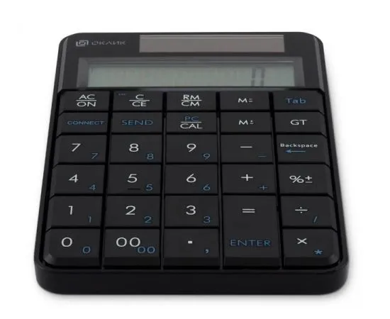 Клавиатура Oklick K604W USB NumPad, беспроводной черный с калькулятором, фото 2