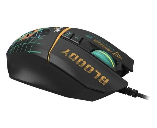 Мышь A4 Tech Bloody W63 MAX Renegade черный (W63 MAX черный/рисунок), фото 2