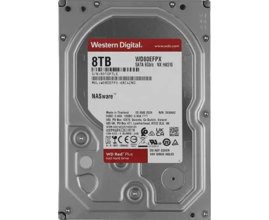 Жесткий диск Western Digital 8Tb Red Plus NAS (WD80EFPX)