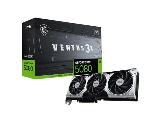 Видеокарта MSI RTX5080 16GB GDDR7 (RTX5080 VENTUS 3X OC PLUS 16GB), фото 5