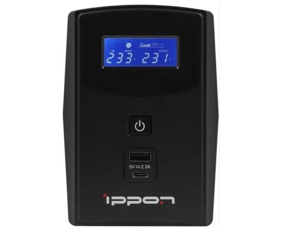 ИБП Ippon Back Power Pro II 500 300Вт 500ВА черный (1030299), фото 2