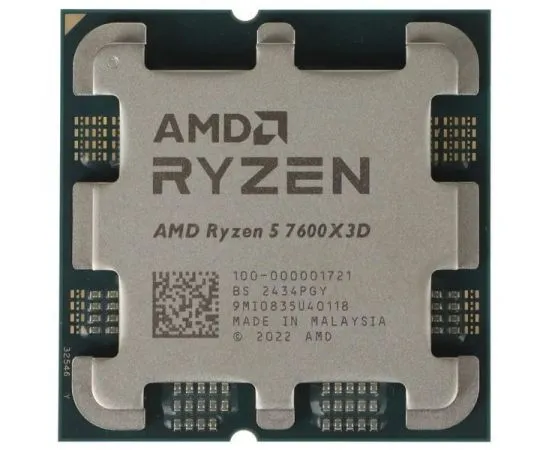 Процессор AMD RYZEN R5-7600X3D Tray (100-000001721)