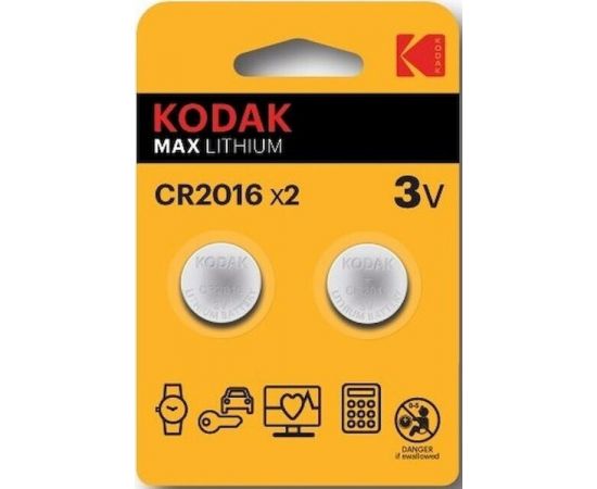 Батарейка CR-2016 Kodak упаковка 2 шт. цена за 2шт.