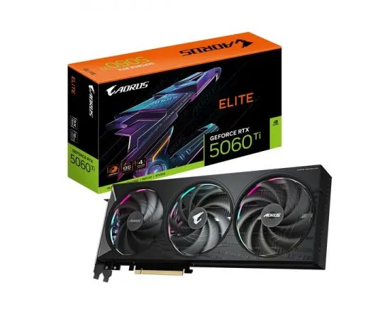 Видеокарта GeForce RTX5060TI 16GB GDDR7 (Gigabyte AORUS Elite) (GV-N506TAORUS E-16GD), фото 5