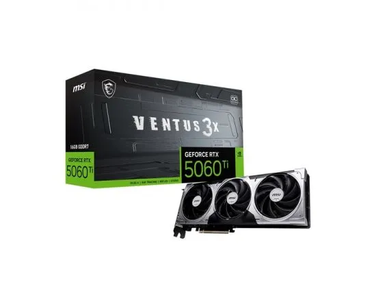 Видеокарта GeForce RTX5060TI 16GB GDDR7 (MSI VENTUS 3X OC) (RTX 5060 TI 16G VENTUS 3X OC), фото 5