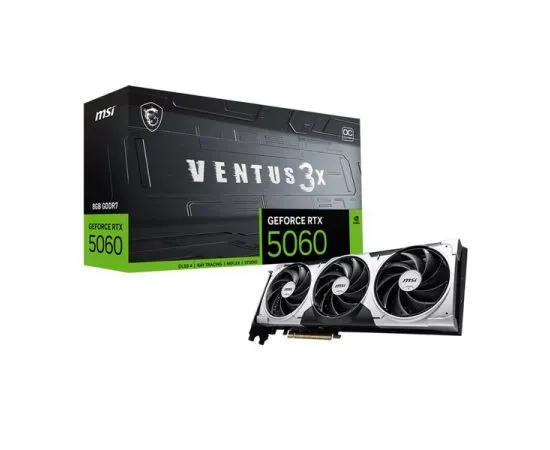 Видеокарта GeForce RTX5060 8GB GDDR7 (MSI VENTUS 3X OC) (RTX 5060 8G VENTUS 3X OC), фото 5