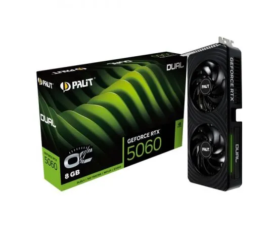 Видеокарта GeForce RTX5060 8GB GDDR7 (Palit DUAL OC) (NE75060S19P1-GB2063D), фото 5