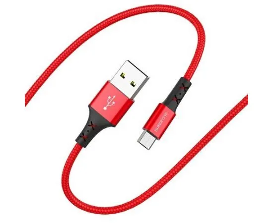 Кабель USB2.0 AM -> Micro-BM, 1m (Borofone) BX20 Enjoy, красный (6931474700803)