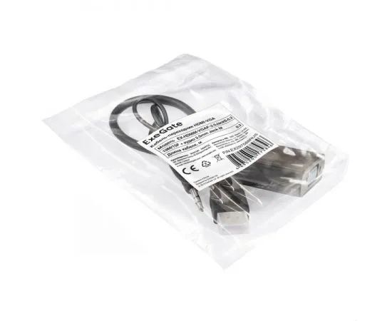 Переходник HDMI (M) -> VGA (F) 0.3m (ExeGate EX-HDMIM-VGAF-3.5JackS-0.3 с аудио) (EX297588RUS), фото 2