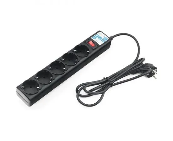 Сетевой фильтр 1.9 м. (Power Cube, 5 розеток) черный (SPG5-C2), фото 4