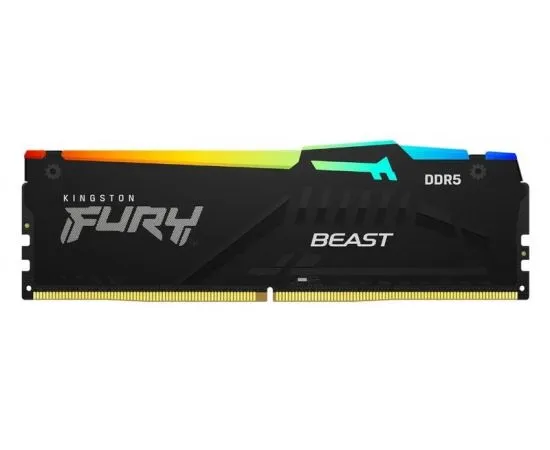 Оперативная память Kingston 32Gb DDR5-6400MHz Fury Beast RGB (KF564C32BBA-32)