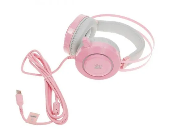 Наушники с микрофоном A4 Tech Bloody G521 розовый (G521 (PINK)), фото 5