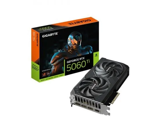 Видеокарта GeForce RTX5060TI 16GB GDDR7 (Gigabyte Windforce OC) (GV-N506TWF2OC-16GD), фото 5
