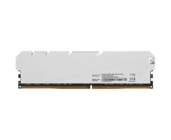 Оперативная память Netac Shadow II White 8Gb DDR4-3200MHz (NTSSD4P32SP-08W), фото 2