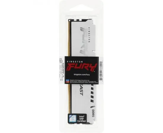 Оперативная память Kingston 16Gb DDR5-5600MHz Fury Beast White (KF556C40BW-16), фото 4