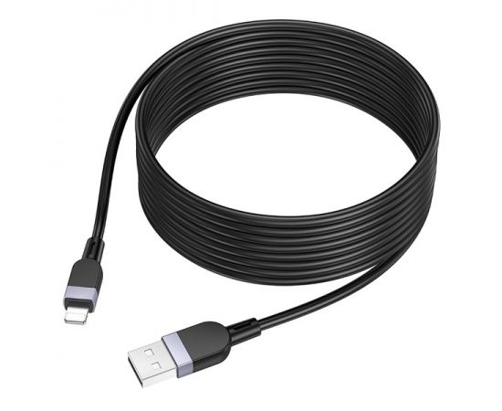 USB-кабель для Apple 8pin Lightning 2м. (HOCO) X109 Energy, силикон, черный (6942007636292), фото 2