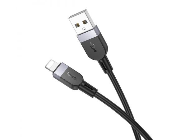 USB-кабель для Apple 8pin Lightning 2м. (HOCO) X109 Energy, силикон, черный (6942007636292)