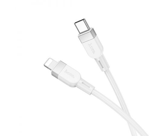 USB-кабель Type-C - Apple 8pin 1м. (HOCO) X109 Energy, PD 27W, силикон, белый (6942007636193)