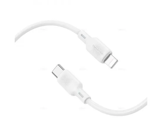 USB-кабель Type-C - Apple 8pin 1м. (Borofone) BX113 Lenny, PD 27W, силикон, белый (6941991115387), фото 2