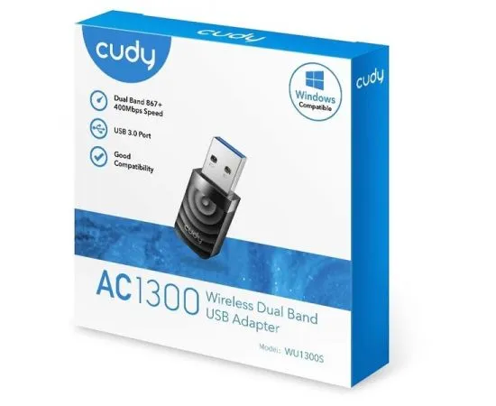 Сетевая карта Net Card WiFi (USB) Cudy WU1300S, фото 3